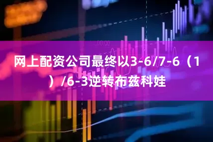 网上配资公司最终以3-6/7-6（1）/6-3逆转布兹科娃